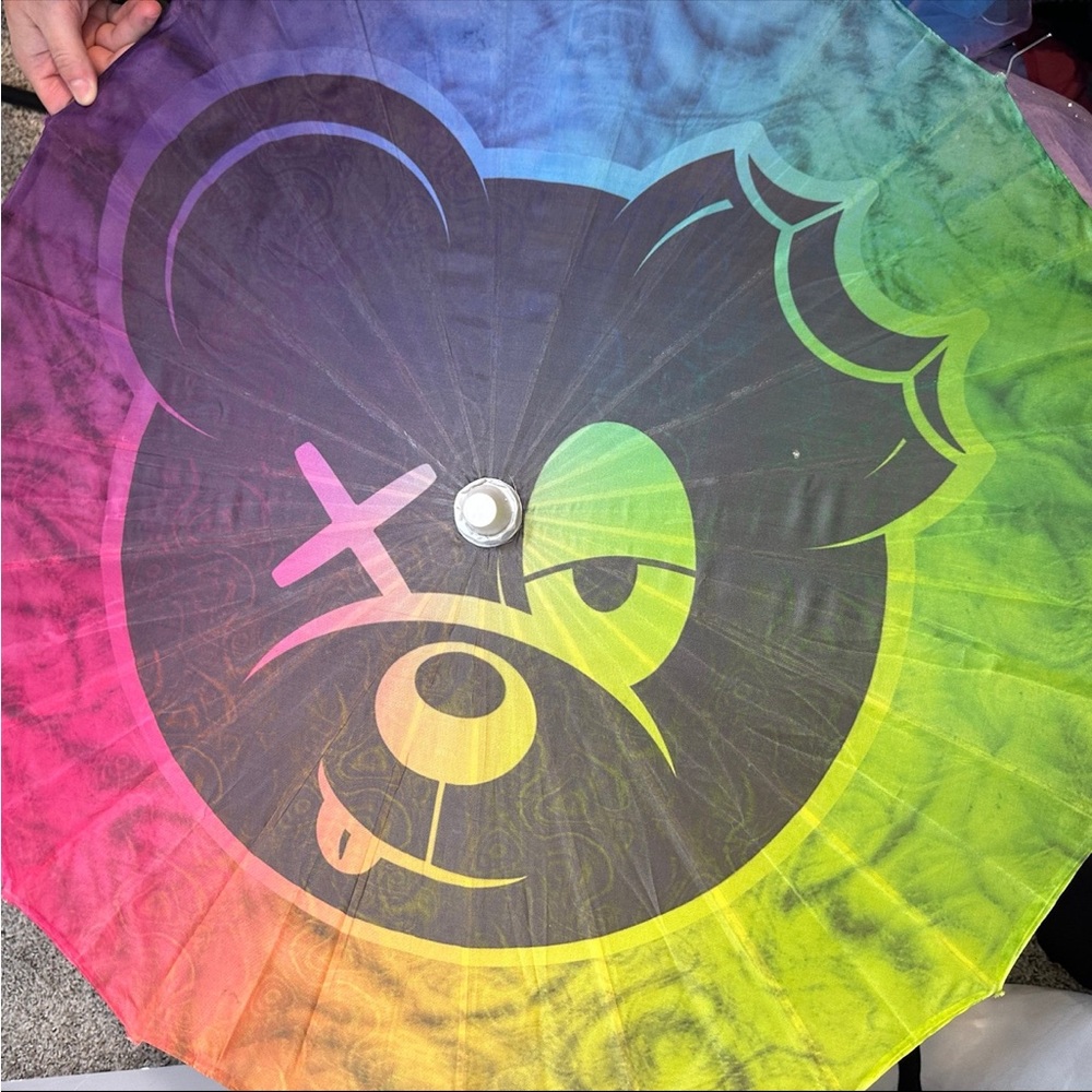 Scummy Bears Rainbow Umbrella Parasol